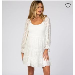 PinkBlush Maternity Small White Dress